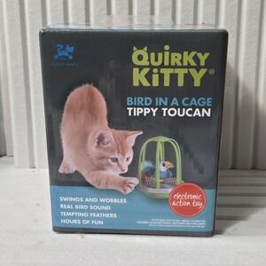 Quirky Kitty Electronic Bird Action Toy with Sound - Interactive Cat Toy